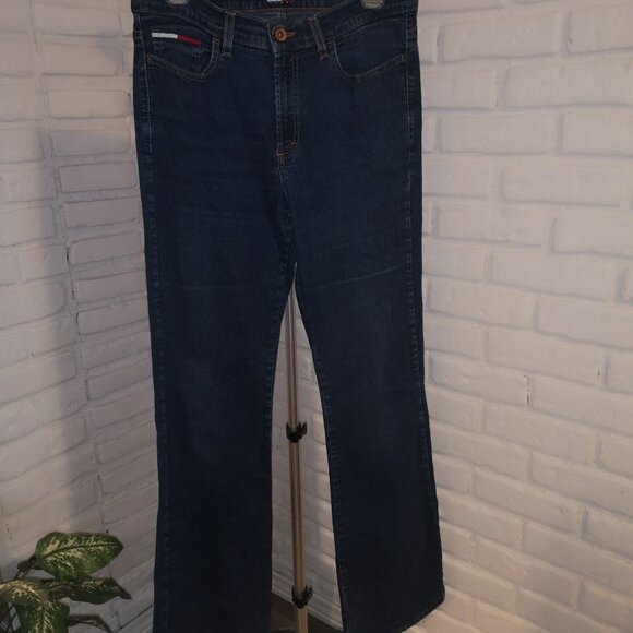 Tommy Hilfiger Men's Size 32 Made in Canada Euro Flare Blue Jeans - Picture 1 of 11